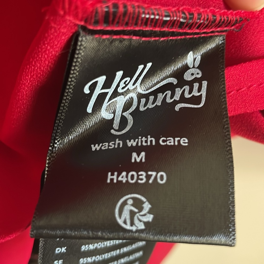 Hell Bunny Scarlet Midi Dress with Button Accents - Picture 8 of 14